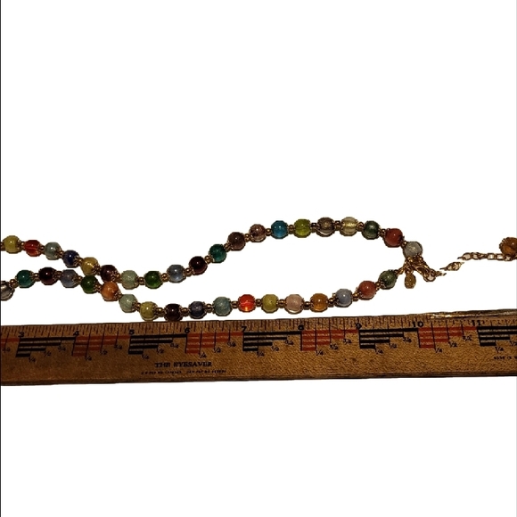 Murano Pastel Beaded Necklace - Picture 5 of 7